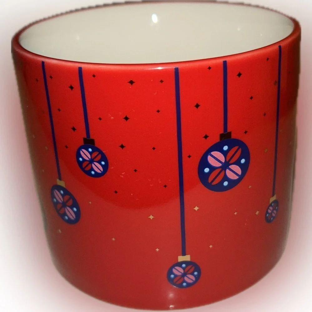 Caribou Coffee 2020 Red Ceramic Christmas Holiday Ornaments 12oz Mug Cup Handle